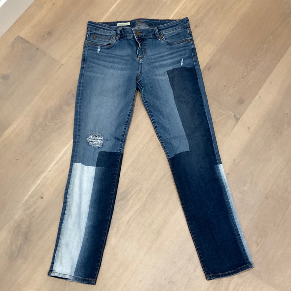 NWOT Kut From The Kloth Boyfriend Color Block Jeans